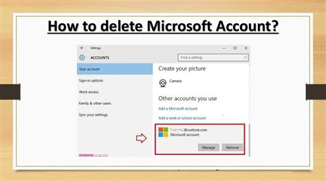 microsoft account delete